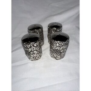 Godinger Silver Art Co. salt and pepper‎ shakers, set of 4, grapevine pattern